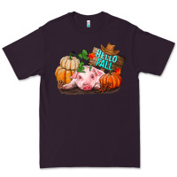 Plum Hello fall pig Premium Tee - RanaPortraitStore