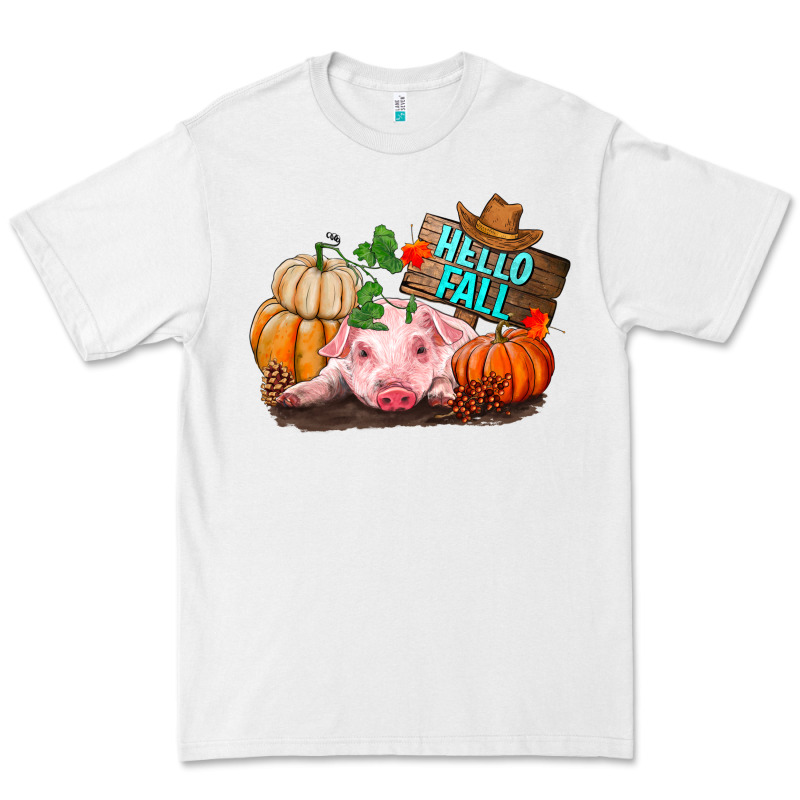 Hello Fall Pig Premium Tee by RanaPortraitStore | Teevron
