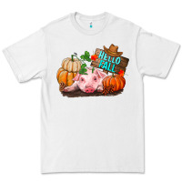 White Hello fall pig Premium Tee - RanaPortraitStore