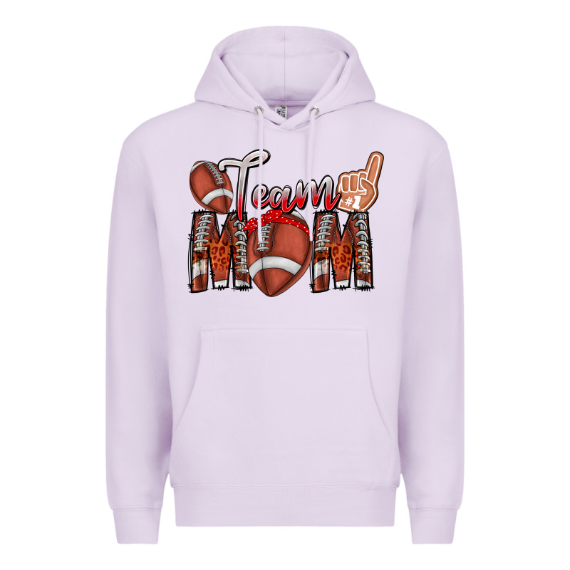 Team Mom Premium Hoodie by CowhideDigitalArt | Teevron