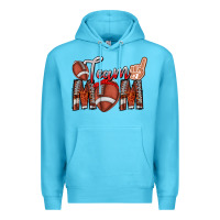 Ocean Blue team mom Premium Hoodie - CowhideDigitalArt