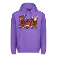 Purple team mom Premium Hoodie - CowhideDigitalArt