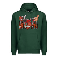 Sports Green team mom Premium Hoodie - CowhideDigitalArt