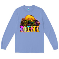 Colony Blue softball mini Long Sleeve Tee - OliviaCreatesArt