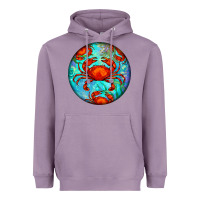 Lavender crab Heavyweight Hoodie - BarkalooDesign