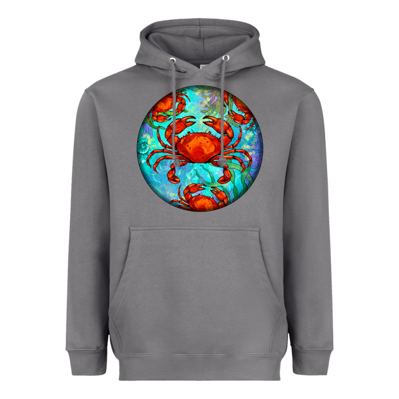 Crab Heavyweight Hoodie by BarkalooDesign | Teevron
