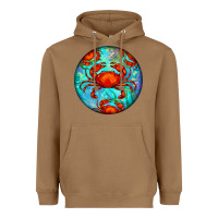 Toasted Coconut crab Heavyweight Hoodie - BarkalooDesign