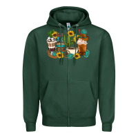 Sports Green Coffee cups Zipper Hoodie - Artiststas