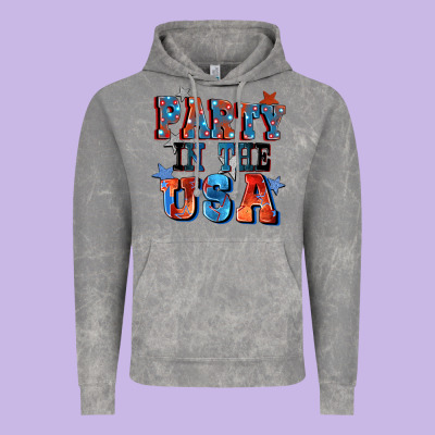 Party In The Usa 4th Of July Vintage Hoodie Designed By Cowgirlartshop