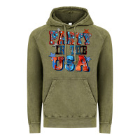 Vintage Olive Party in the usa 4th of july Vintage Hoodie - CowGirlArtShop