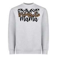 Heather Grey race mama Heavyweight Sweatshirt - SublimationCraftShop