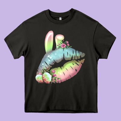 Eared Paster Color Easter Lips Heavy Core Tee Designed By Bettercallsaul