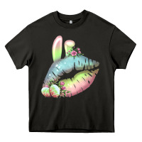 Asphalt Eared Paster Color Easter Lips Heavy Core Tee - Bettercallsaul