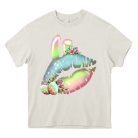 Cream Eared Paster Color Easter Lips Heavy Core Tee - Bettercallsaul