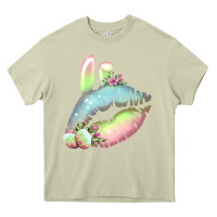 Mossy Eared Paster Color Easter Lips Heavy Core Tee - Bettercallsaul