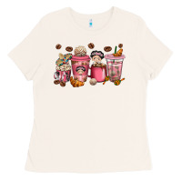 Bone Cafecito y Chisme Coffee Cups Ladies Tee - texasbilliewilder
