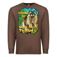 Chestnut raccoon home is where the trash is Premium Sweatshirt - BarkalooDesign