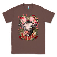 Chestnut Cow Valentine's Day love Classic Tee - HowdyJamesFarm