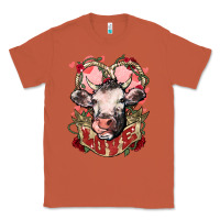 Copper Cow Valentine's Day love Classic Tee - HowdyJamesFarm