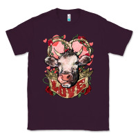 Plum Cow Valentine's Day love Classic Tee - HowdyJamesFarm