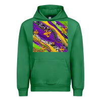 Emerald mardi gras fleur delis leopard and cowhide Urban Hoodie - AdoDesignShop