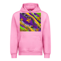 Fuchsia Pink mardi gras fleur delis leopard and cowhide Urban Hoodie - AdoDesignShop