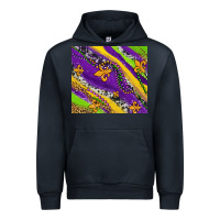 Navy mardi gras fleur delis leopard and cowhide Urban Hoodie - AdoDesignShop