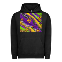 Pigment Black mardi gras fleur delis leopard and cowhide Urban Hoodie - AdoDesignShop