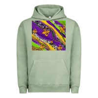 Pigment Oil Green mardi gras fleur delis leopard and cowhide Urban Hoodie - AdoDesignShop