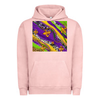 Pigment Salmon mardi gras fleur delis leopard and cowhide Urban Hoodie - AdoDesignShop