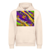 Sandshell mardi gras fleur delis leopard and cowhide Urban Hoodie - AdoDesignShop