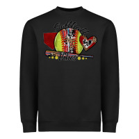 Black softball vibes Heavyweight Sweatshirt - SublimationCraftShop