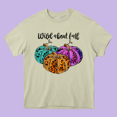 Wild Abaut Fall Heavy Core Tee Designed By Jahusdesignshop