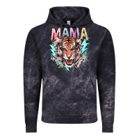 Cloud Black Mama tiger lightning bolt Vintage Hoodie - HowdyJamesFarm