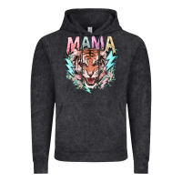 Vintage Black Mama tiger lightning bolt Vintage Hoodie - HowdyJamesFarm