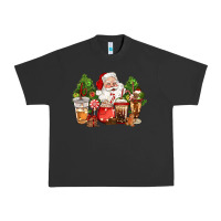 Pigment Black christmas santa coffee cups Urban Heavy Tee - CowGirlArtShop