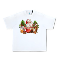 White christmas santa coffee cups Urban Heavy Tee - CowGirlArtShop