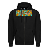 Black Hello fall gnomes Zipper Hoodie - Artiststas