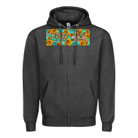 Charcoal Heather Hello fall gnomes Zipper Hoodie - Artiststas