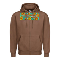 Chestnut Hello fall gnomes Zipper Hoodie - Artiststas