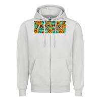 Dove Grey Hello fall gnomes Zipper Hoodie - Artiststas