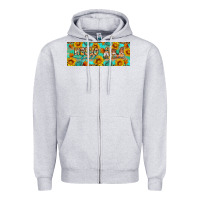 Heather Grey Hello fall gnomes Zipper Hoodie - Artiststas