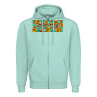 Seafoam Hello fall gnomes Zipper Hoodie - Artiststas