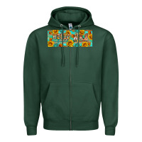 Sports Green Hello fall gnomes Zipper Hoodie - Artiststas
