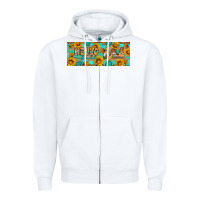 White Hello fall gnomes Zipper Hoodie - Artiststas