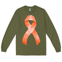 Army Green kidney cancer ribbon fa element Long Sleeve Tee - FaDigitalArtStudio
