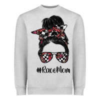 Heather Grey race mom Heavyweight Sweatshirt - SublimationCraftShop