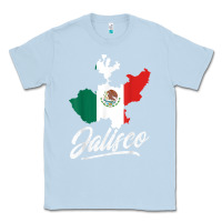 Dusty Blue Mexico Jalisco Mexican Flag Gift Classic Tee - trangStudio