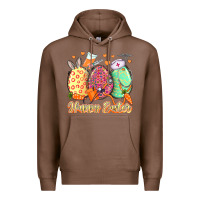 Chestnut Happy Easter Eggs Nurse Premium Hoodie - LillyAllenDesigns