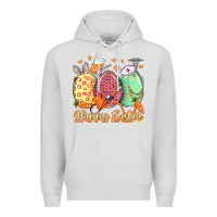 Dove Grey Happy Easter Eggs Nurse Premium Hoodie - LillyAllenDesigns